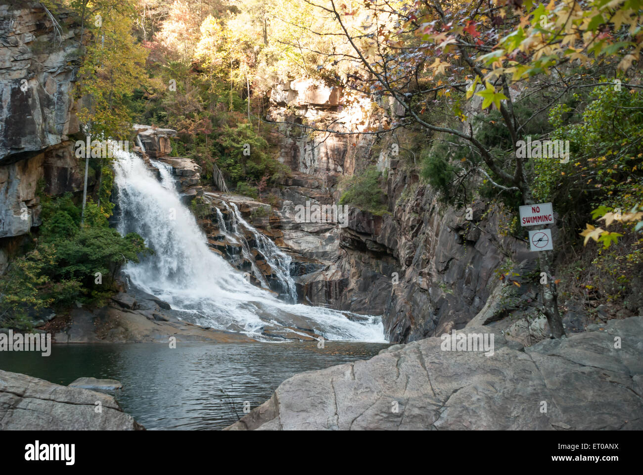 A river level view of Talulla Falls in Stock Photo Alamy