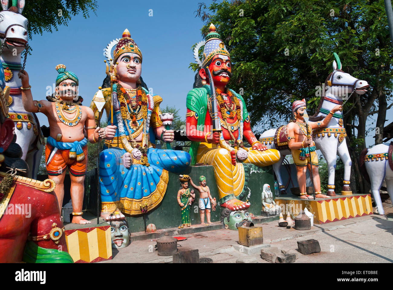 Village Guardian temple Muniappan in Dharmapuri ; Tamil Nadu ; India Stock  Photo - Alamy