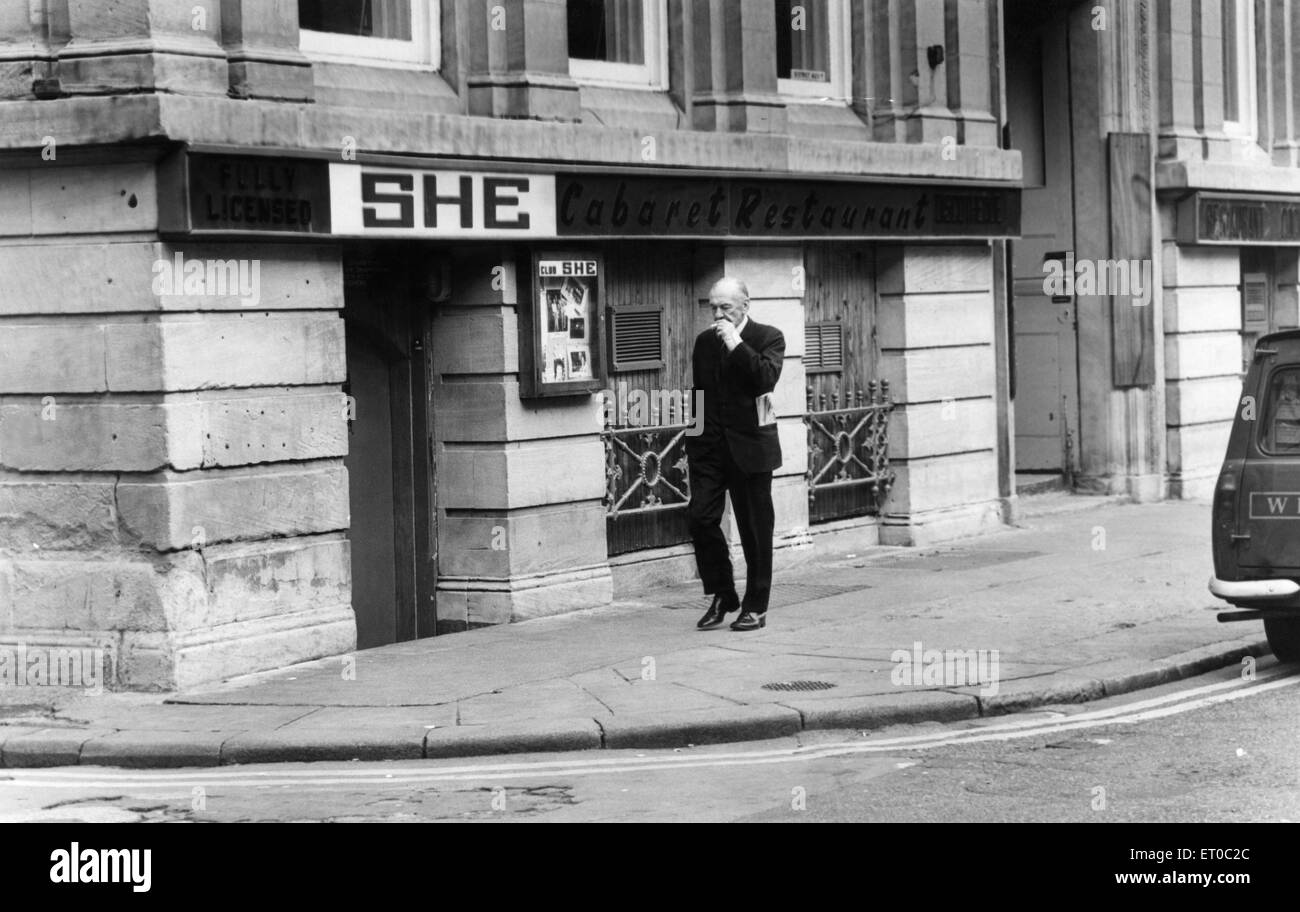 The She night club on Victoria Street, Liverpool, Merseyside. 12th October 1978 Stock Photo