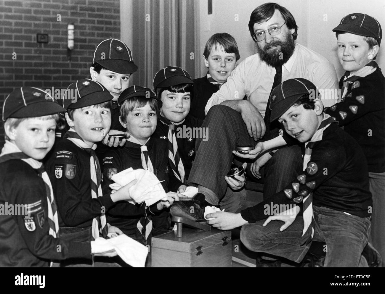 Cub scouts Black and White Stock Photos 