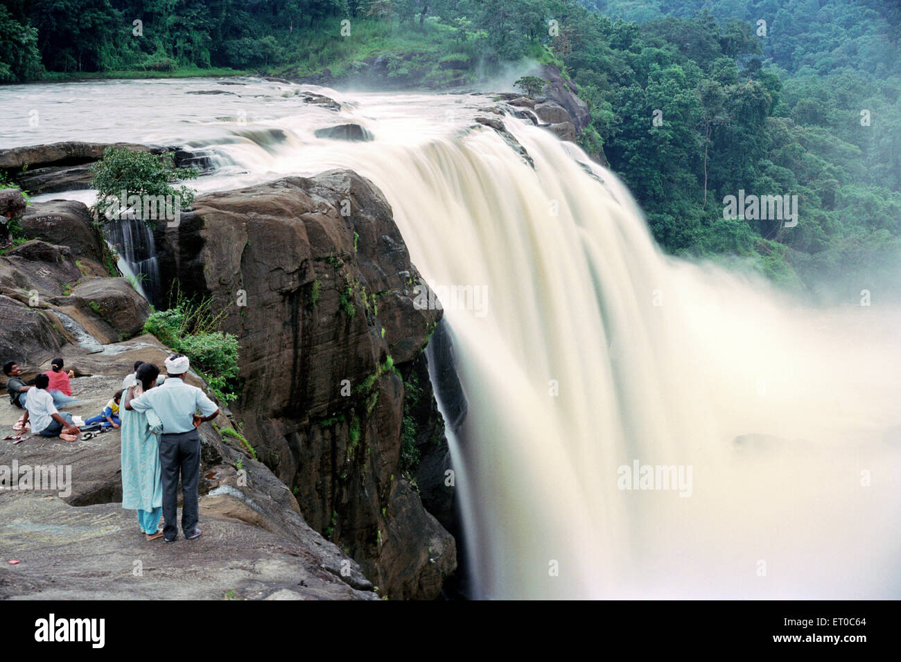 Atirappally falls near Chalakkudy ; Kerala ; India Stock Photo