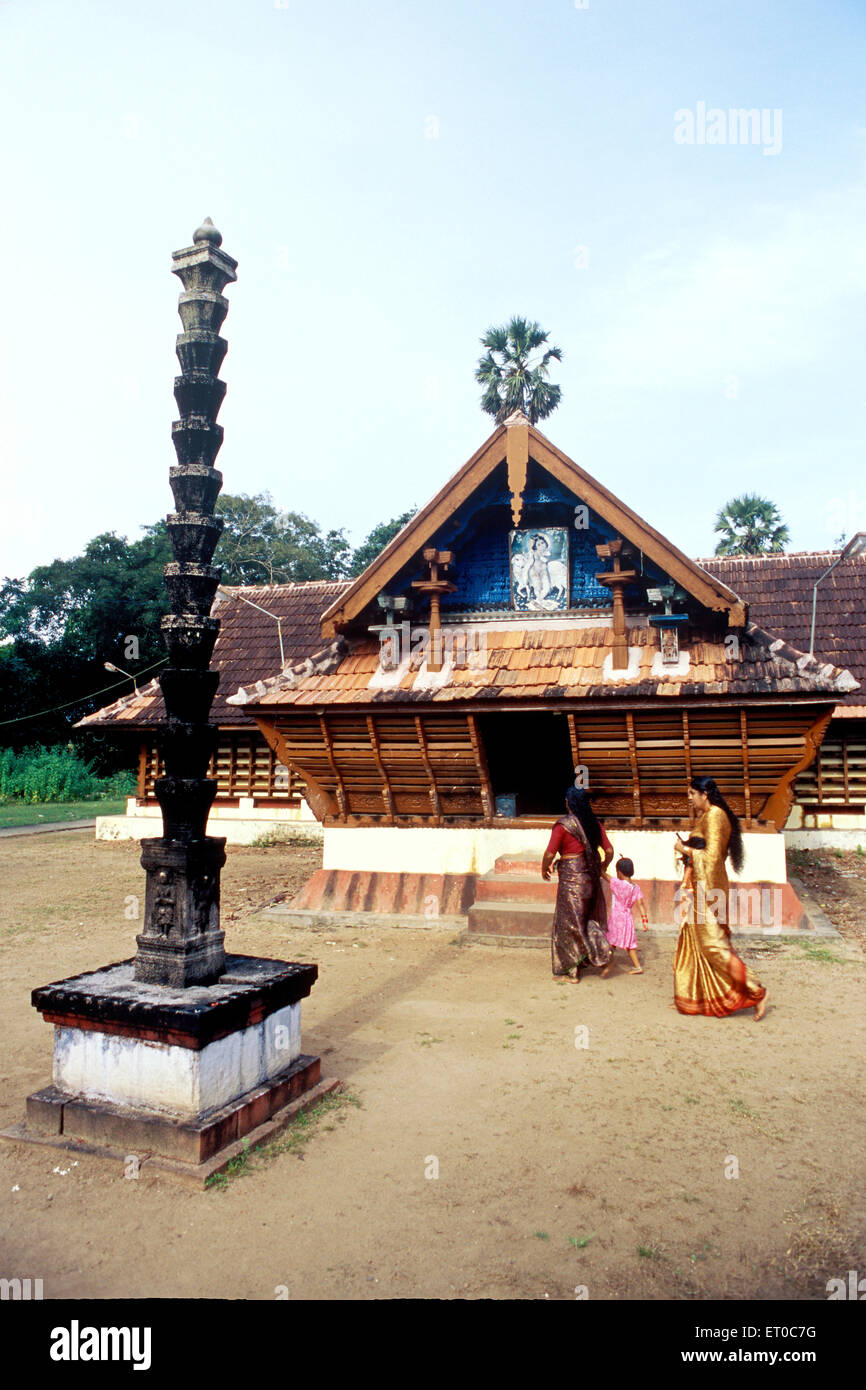 Typical Kerala temple ; Kerala ; India Stock Photo