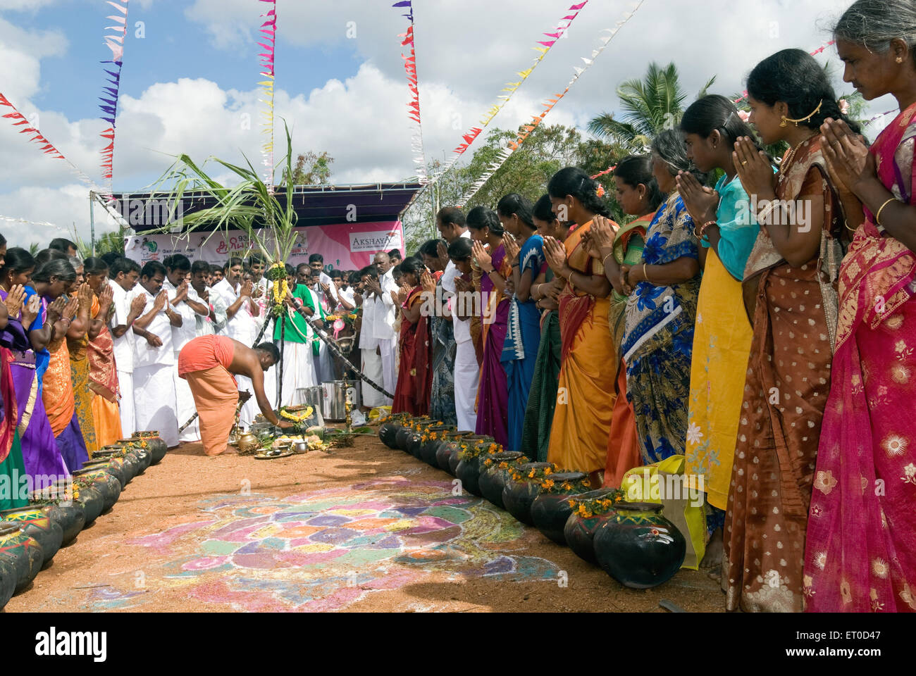 Indian Festival Pongal Pot Decoration Stock Photos Indian