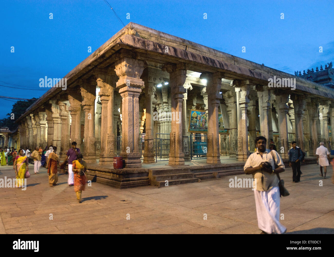 Rangavilas mantap mandap in Sri Ranganatha temple ; Srirangam ; Tiruchchirappalli ; Tamil Nadu ; India Stock Photo