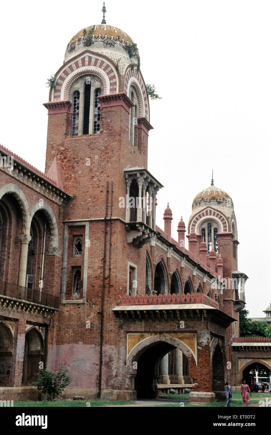 Madras University, Senate House, Beach Road, Madras, Chennai, Tamil Nadu, India, Asia Stock Photo