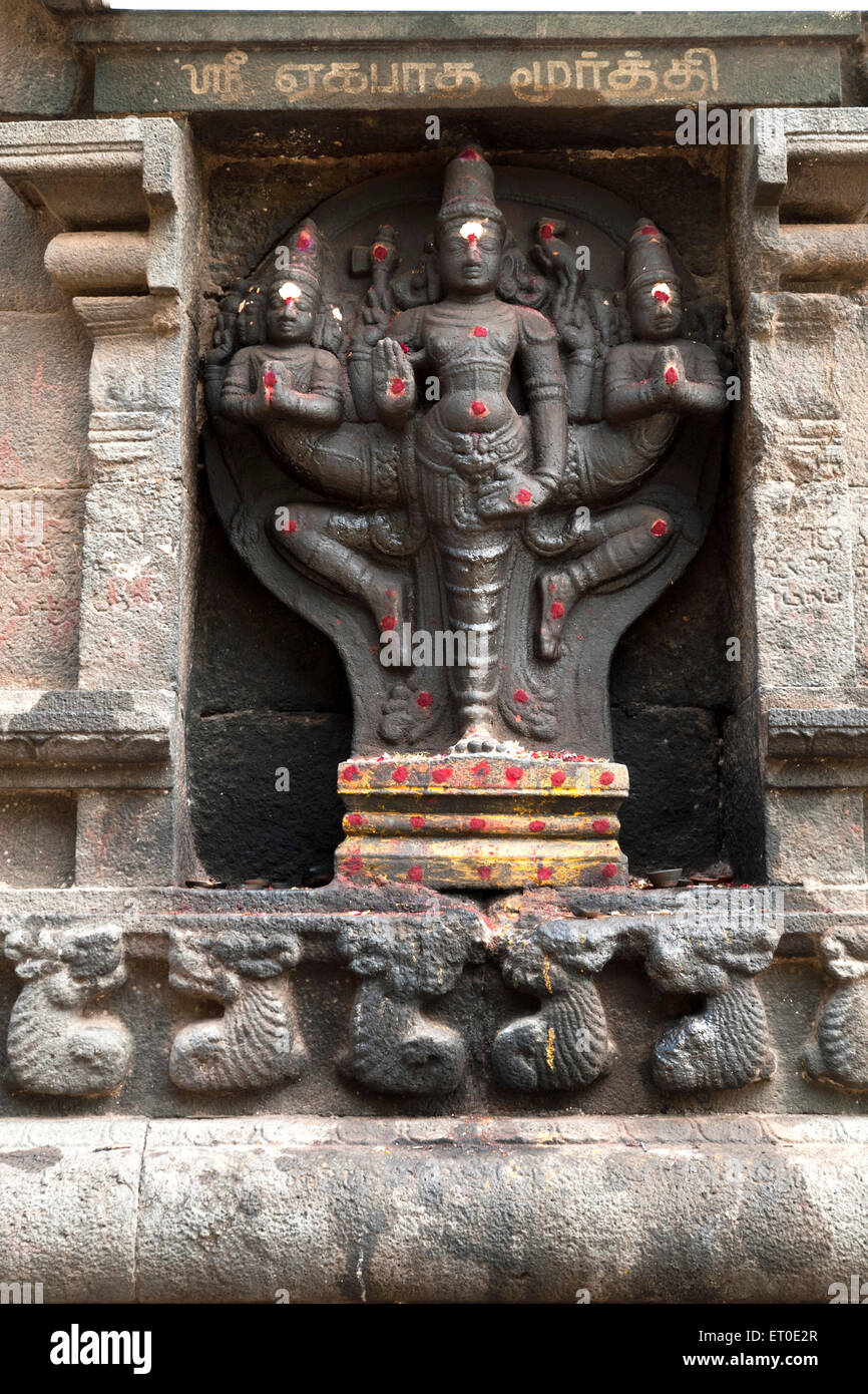 Egapatha murthy in thiyagaraja swamy temple ; Thiruvotriyur ; Madras Chennai ; Tamil Nadu ; India Stock Photo