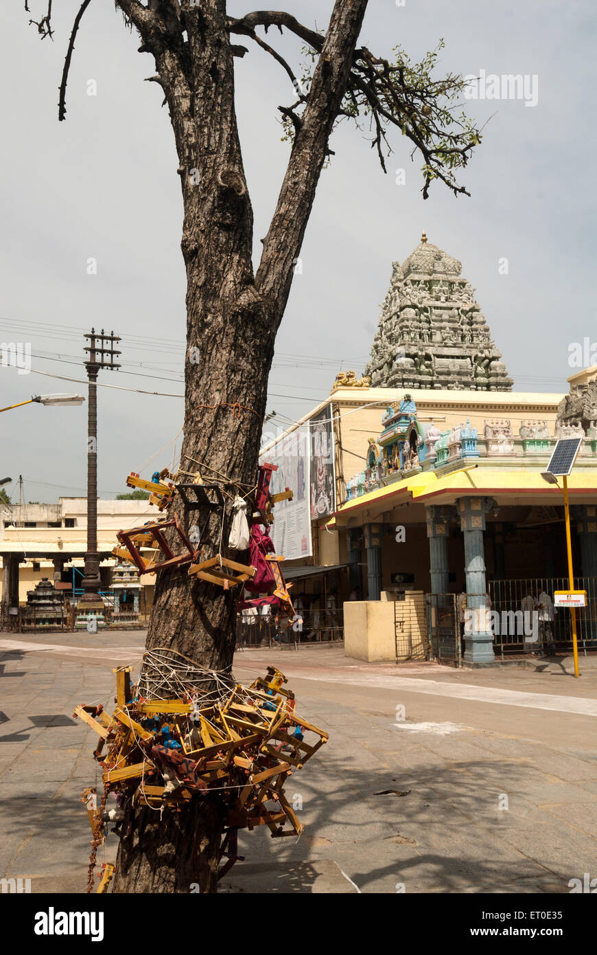 Sri Kanchi Kamakshi Amman Temple, Kamakshi Amman temple, Kanchipuram, Kanchi,  Kancheepuram, Tamil Nadu, India, Asia Stock Photo
