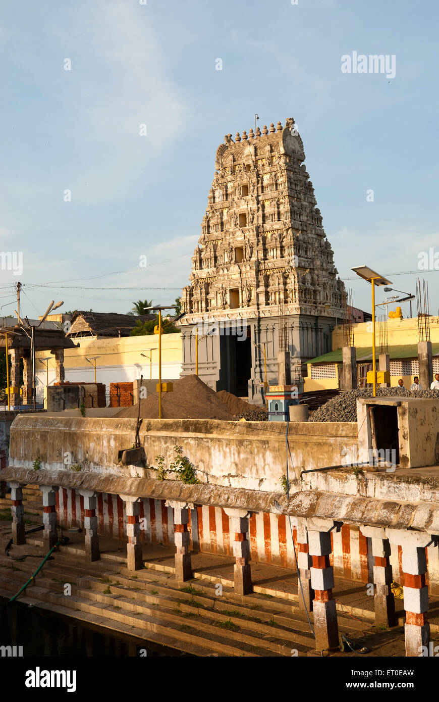 Kamakshi Amman temple  ; Kanchipuram kancheepuram  ; Tamil Nadu  ; India Stock Photo