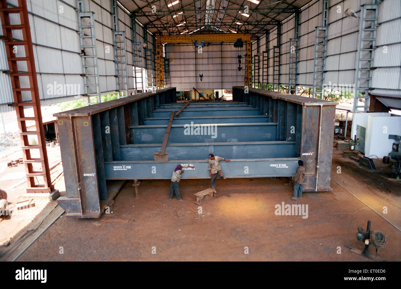 Steel fabrication, Bharat Heavy Electricals Limited, Trichy, Tiruchi,  Tiruchirappalli, Tamil Nadu, India, Asia Stock Photo