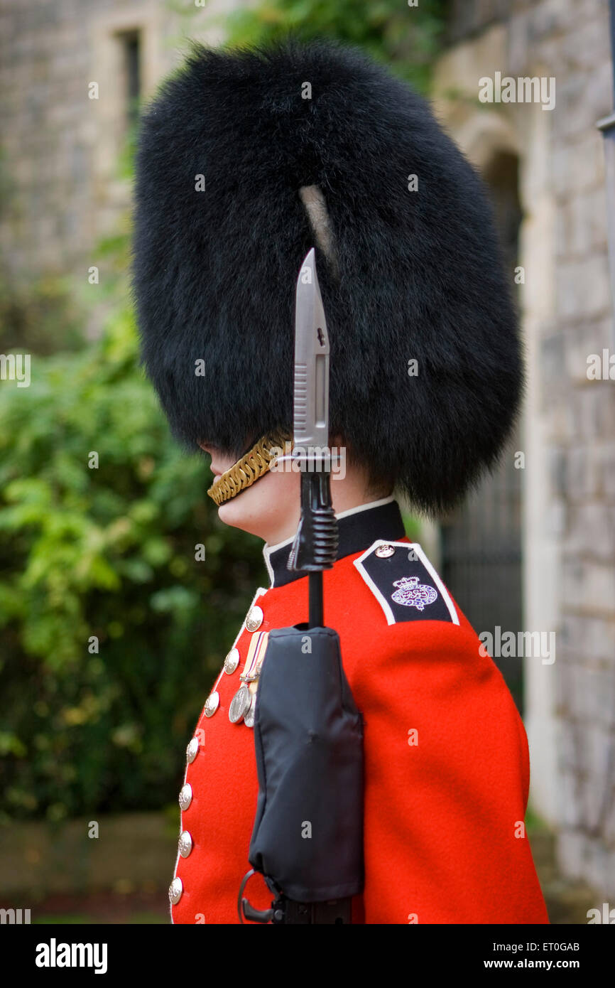 Guard with rifle ; London ; UK United Kingdom England Stock Photo