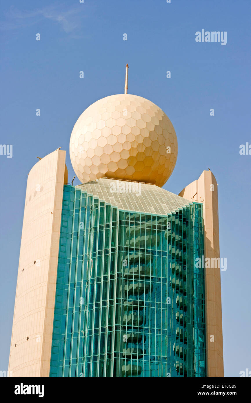 Etisalat Tower , Emirates Telecom Corp Tower , Dubai , UAE , United Arab Emirates Stock Photo