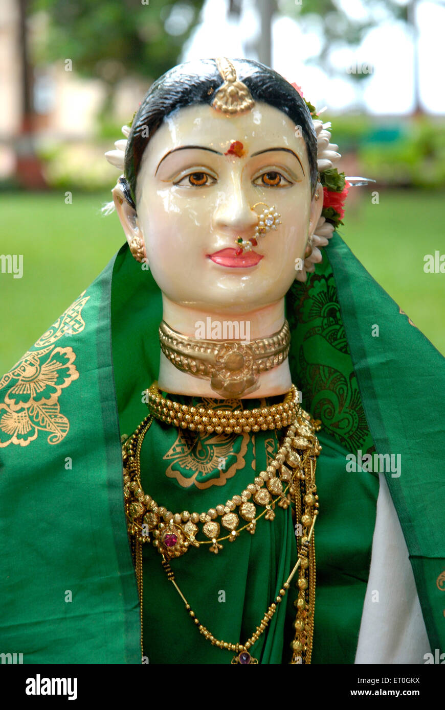 Statue goddess gauri ganpati festival hi-res stock photography and ...