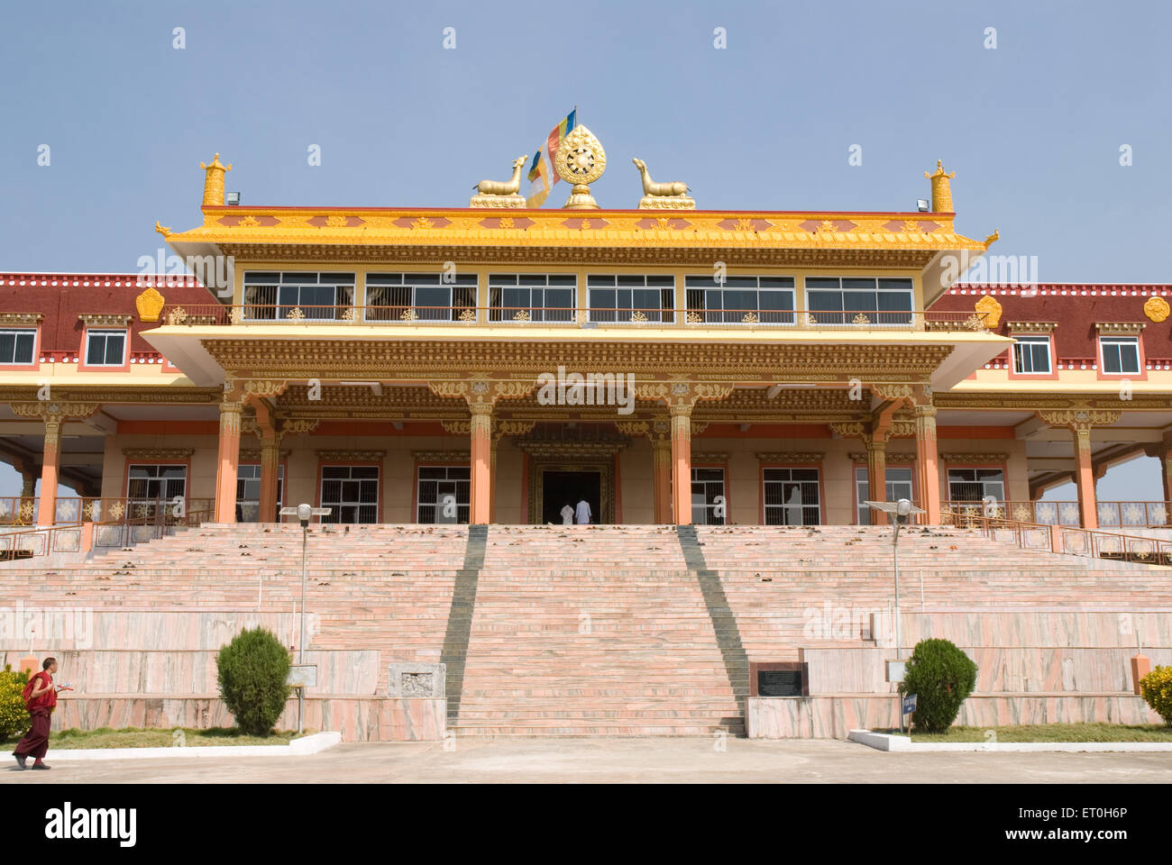 Tibetan monastery ; Mundgod ; Yellapur ; North Kanara ; Karnataka ; India Stock Photo