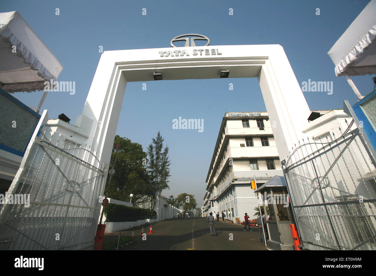 Tata Steel, main gate, Tata Nagar, Jamshedpur, Jharkhand, India, Indian multinational steel making company Stock Photo