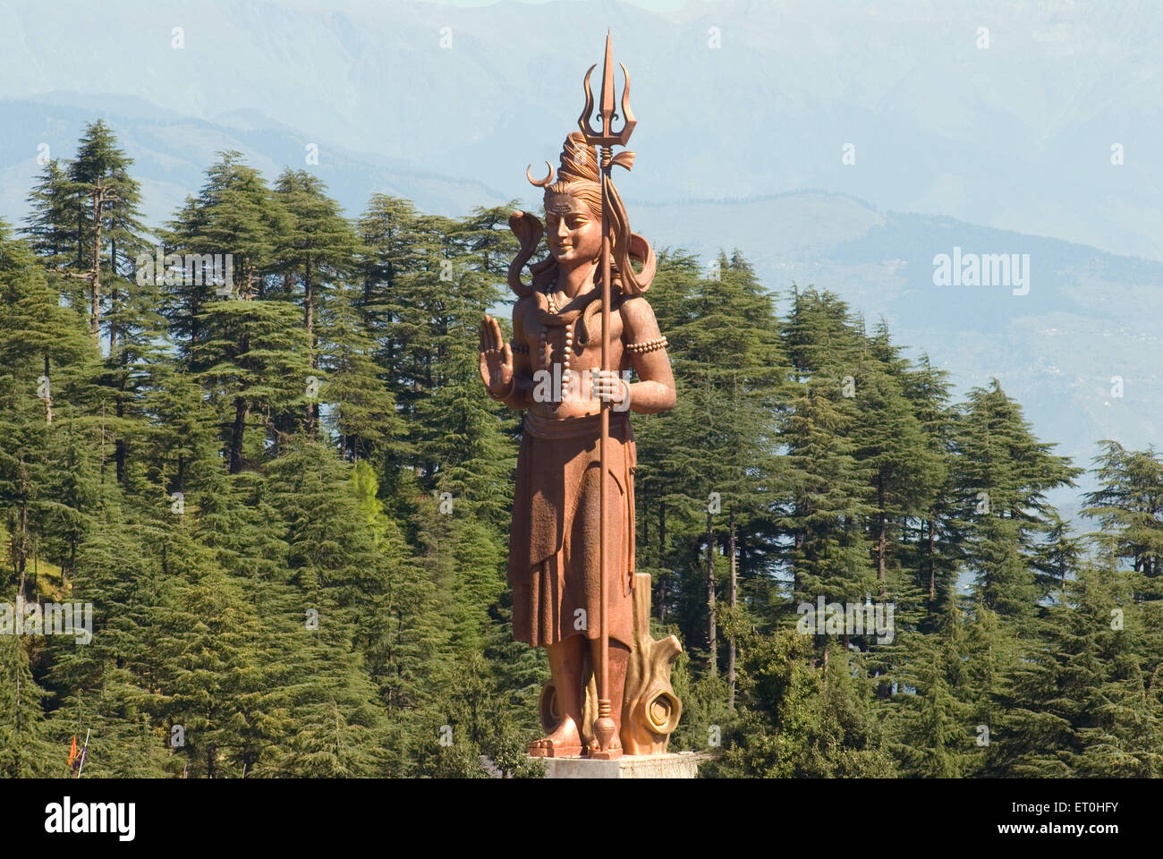 Statue of lord shiva at khajjair ; Himachal Pradesh ; India Stock Photo