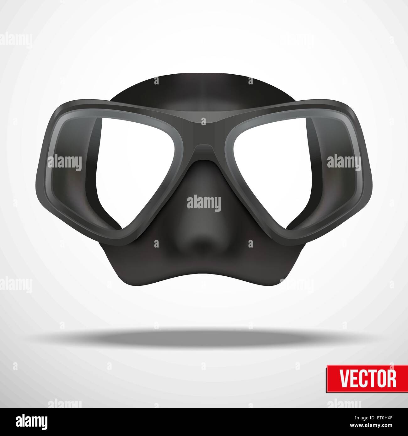 Underwater diving scuba mask vector Stock Vector