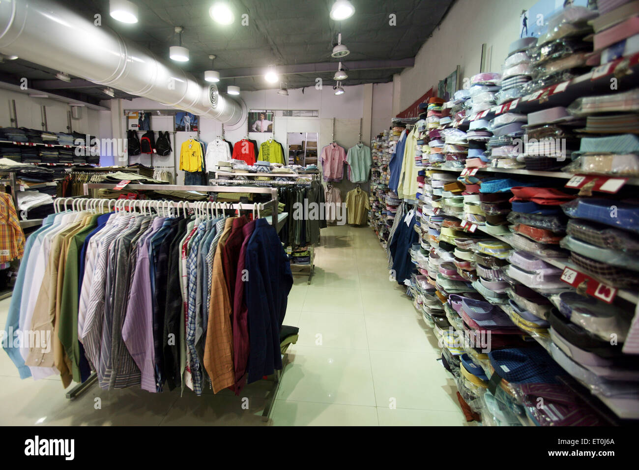 Clothes display at Loot garment store, Andheri, Bombay, Mumbai, Maharashtra, India, Asia Stock Photo