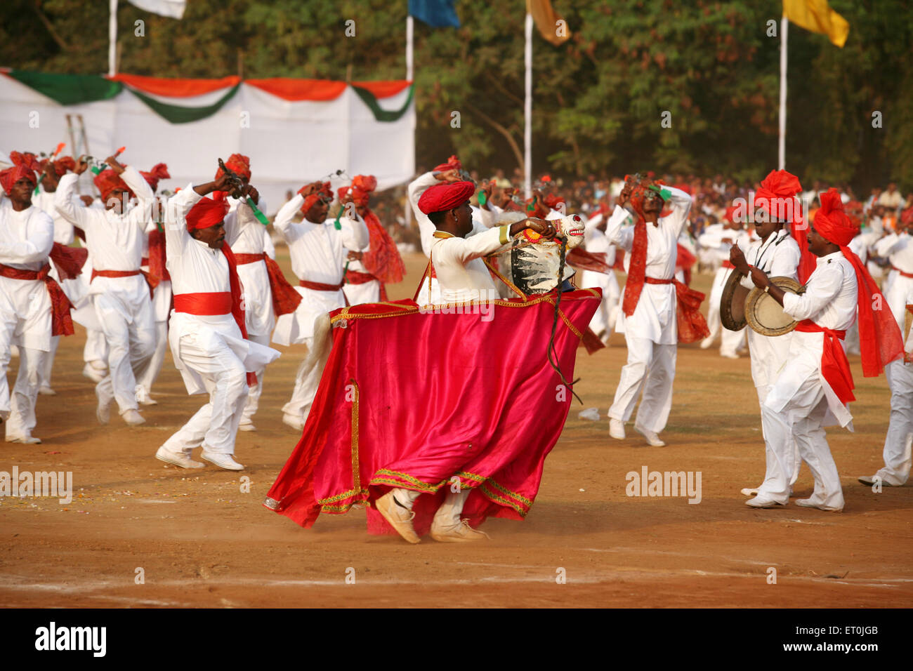 Lezim folk dance Shivaji park Dadar Mumbai maharashtra india Stock Lezim folk dance Shivaji park Dadar Mumbai maharashtra india Stock