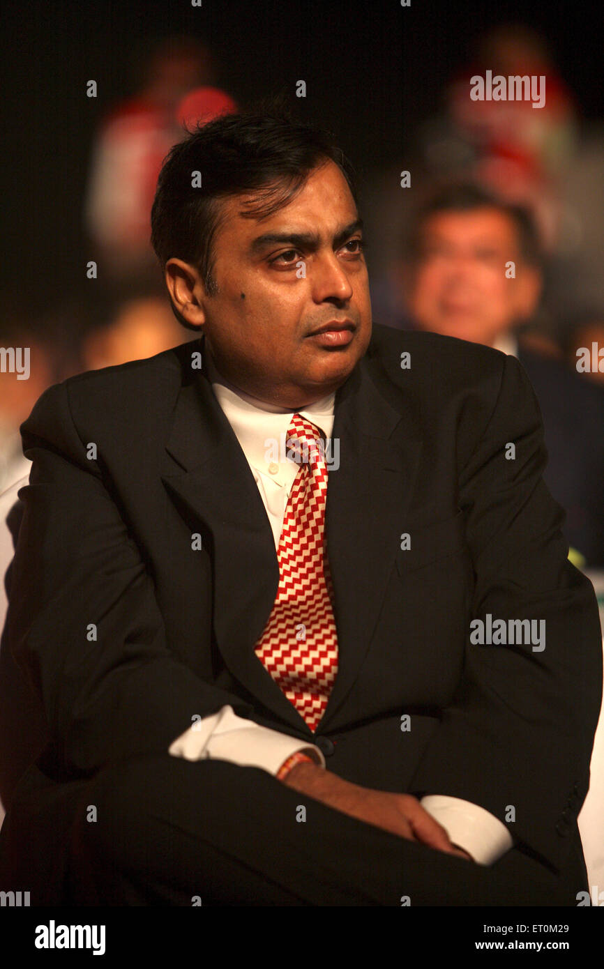 Mukesh Ambani, Chairman and Managing Director of Reliance Industries Limited RIL Bombay Mumbai Maharashtra India Stock Photo