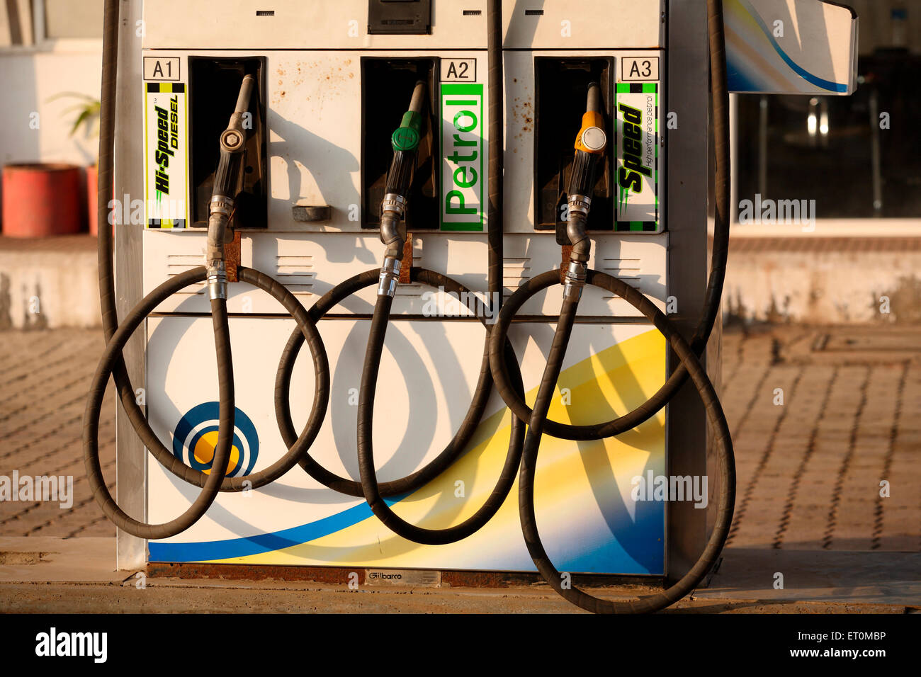 Petrol pump machine Stock Photo