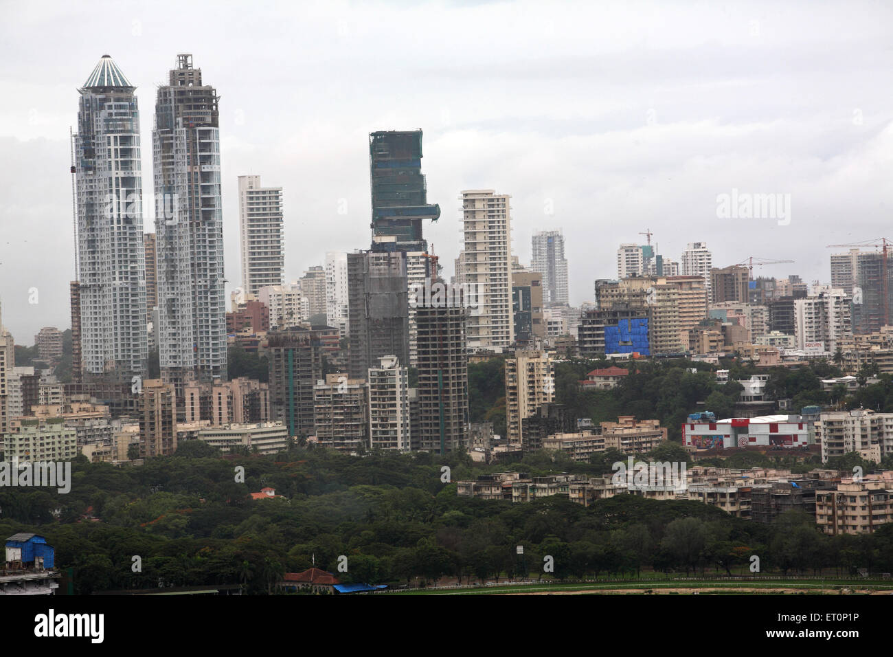 Skyscrapers, Imperial Towers, Mahalaxmi, Bombay, Mumbai, Maharashtra, India Stock Photo