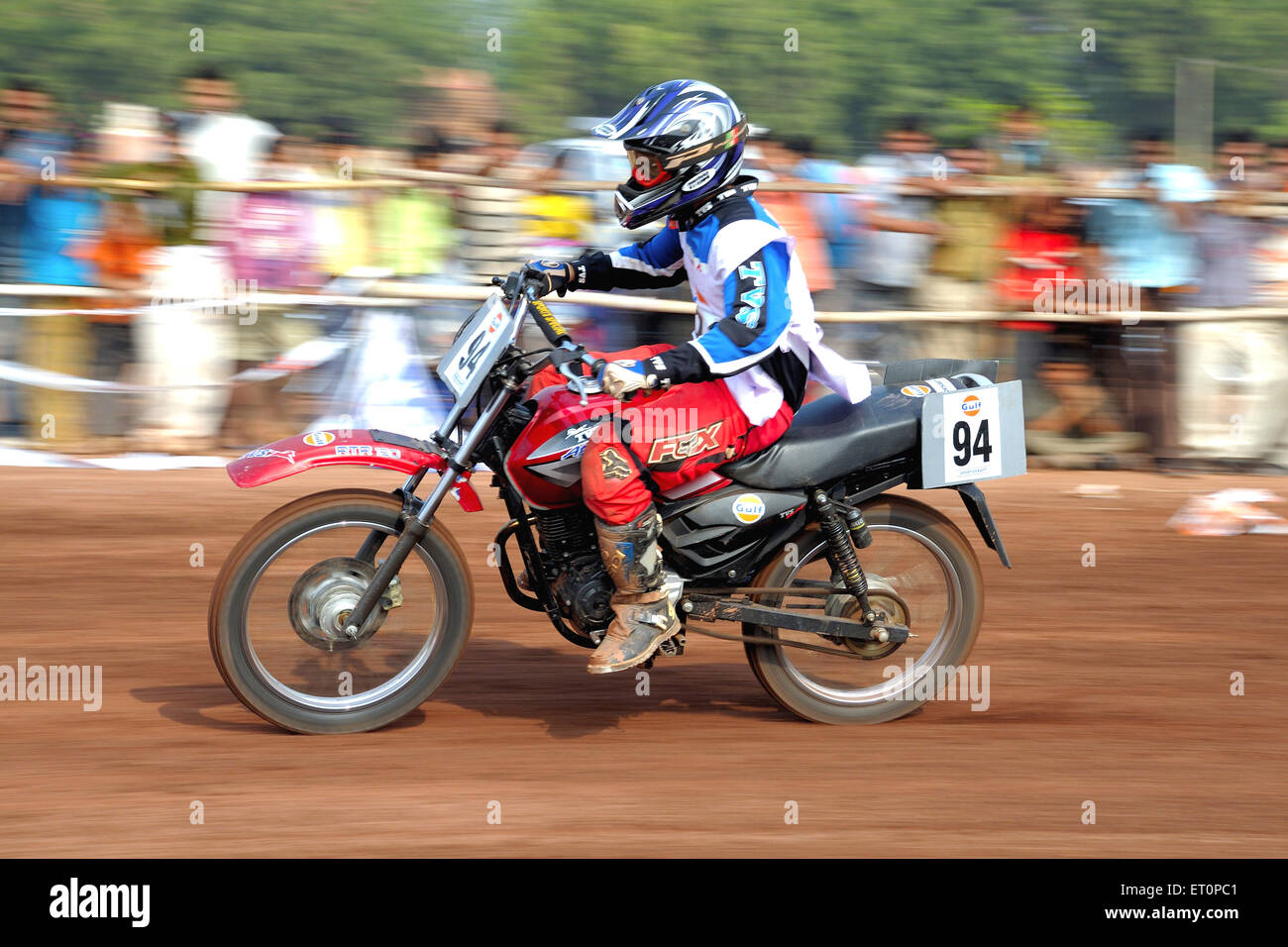 Golf cup dirt track racing ; Jodhpur ; Rajasthan ; India Stock Photo
