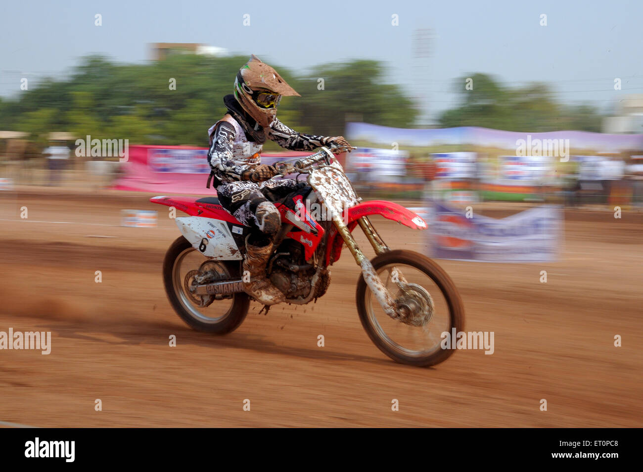 Golf cup dirt track racing ; Jodhpur ; Rajasthan ; India Stock Photo
