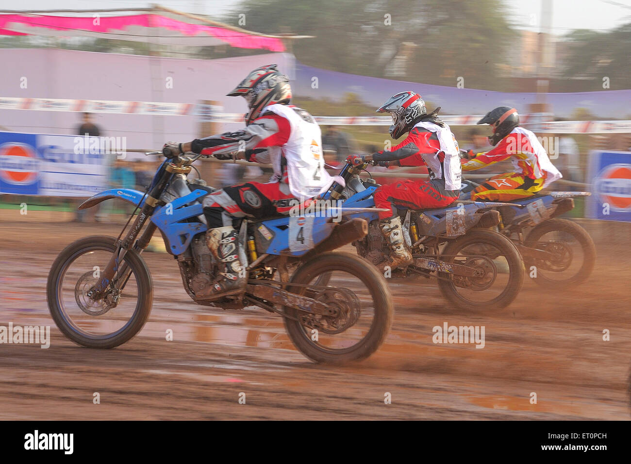Golf cup dirt track racing ; Jodhpur ; Rajasthan ; India Stock Photo