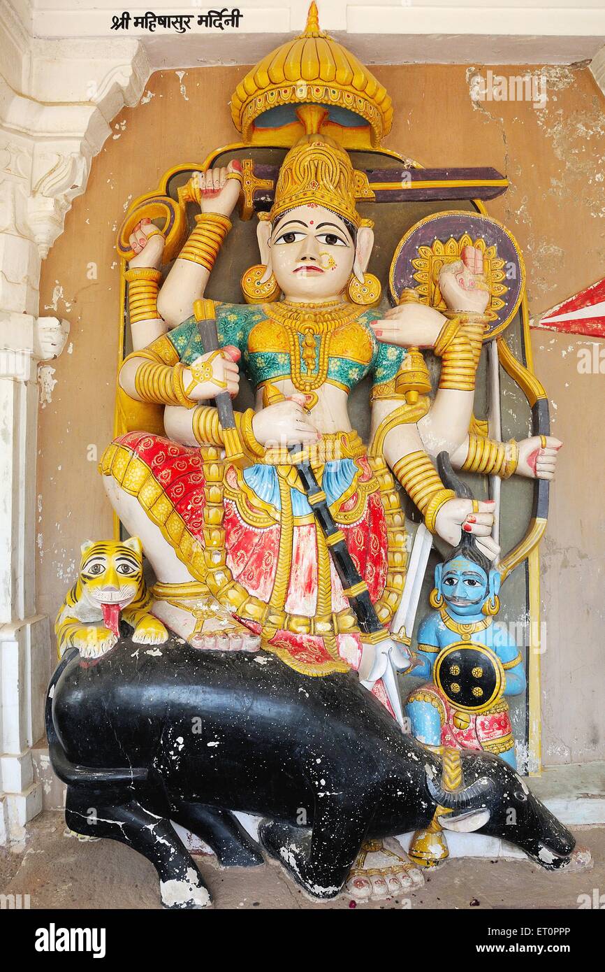 Statue of Goddess Shree Mahisasur Mardini ; Mahishasuramardini ...