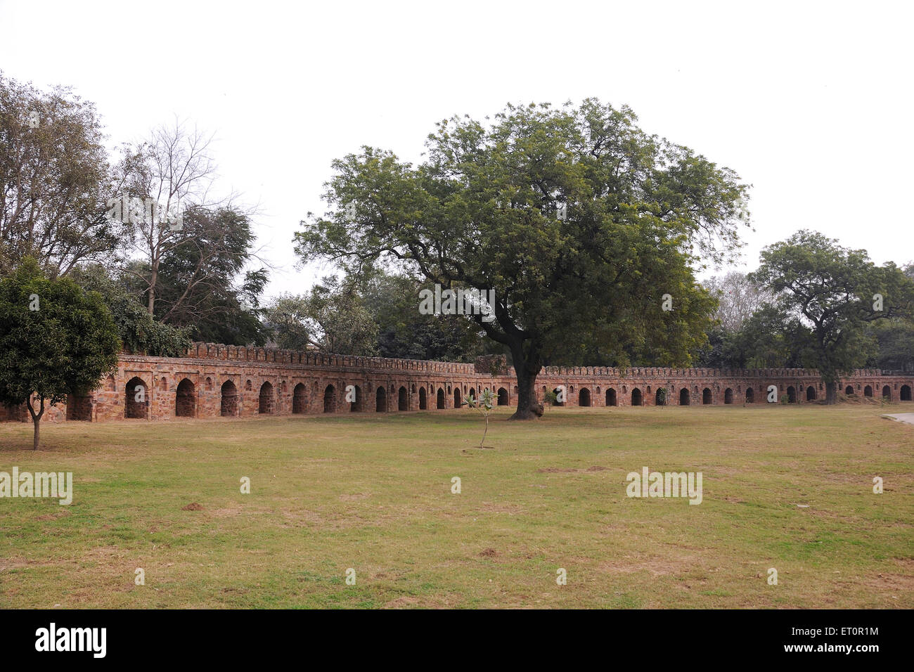 Isha Khan tomb garden, Humayun's Tomb, Humayun tomb, UNESCO world heritage site, Delhi, India Stock Photo