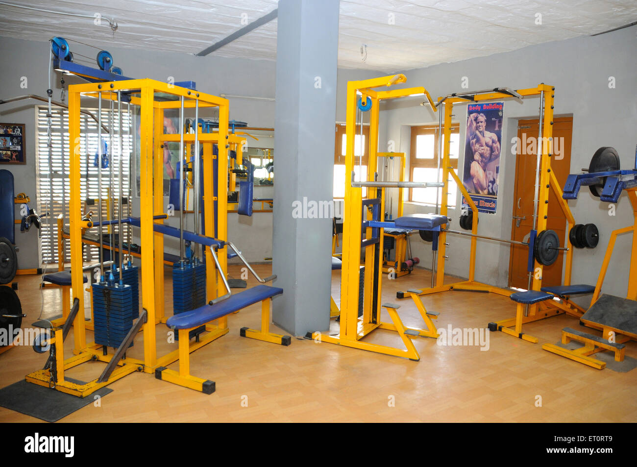 gymnasium equipment Stock Photo