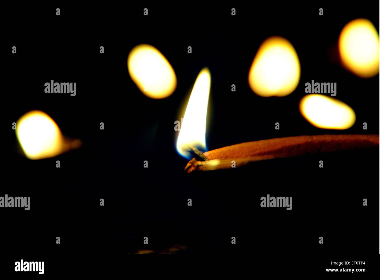 Oil lamp ; India Stock Photo Alamy