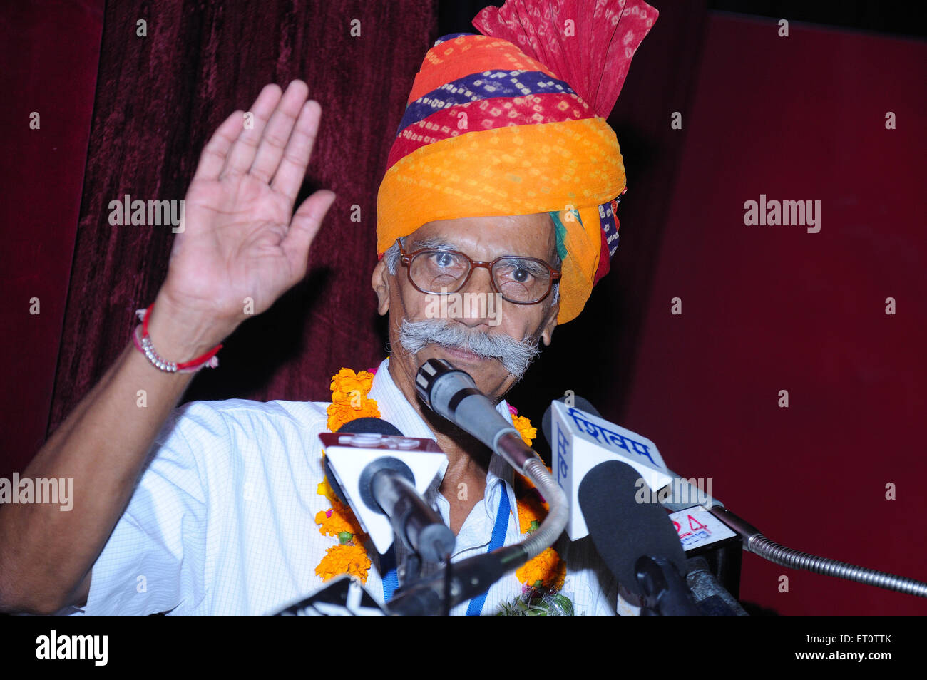 Shivji Joshi during 25th fip convention 2010 ; Jodhpur ; Rajasthan ; India MR#704E Stock Photo