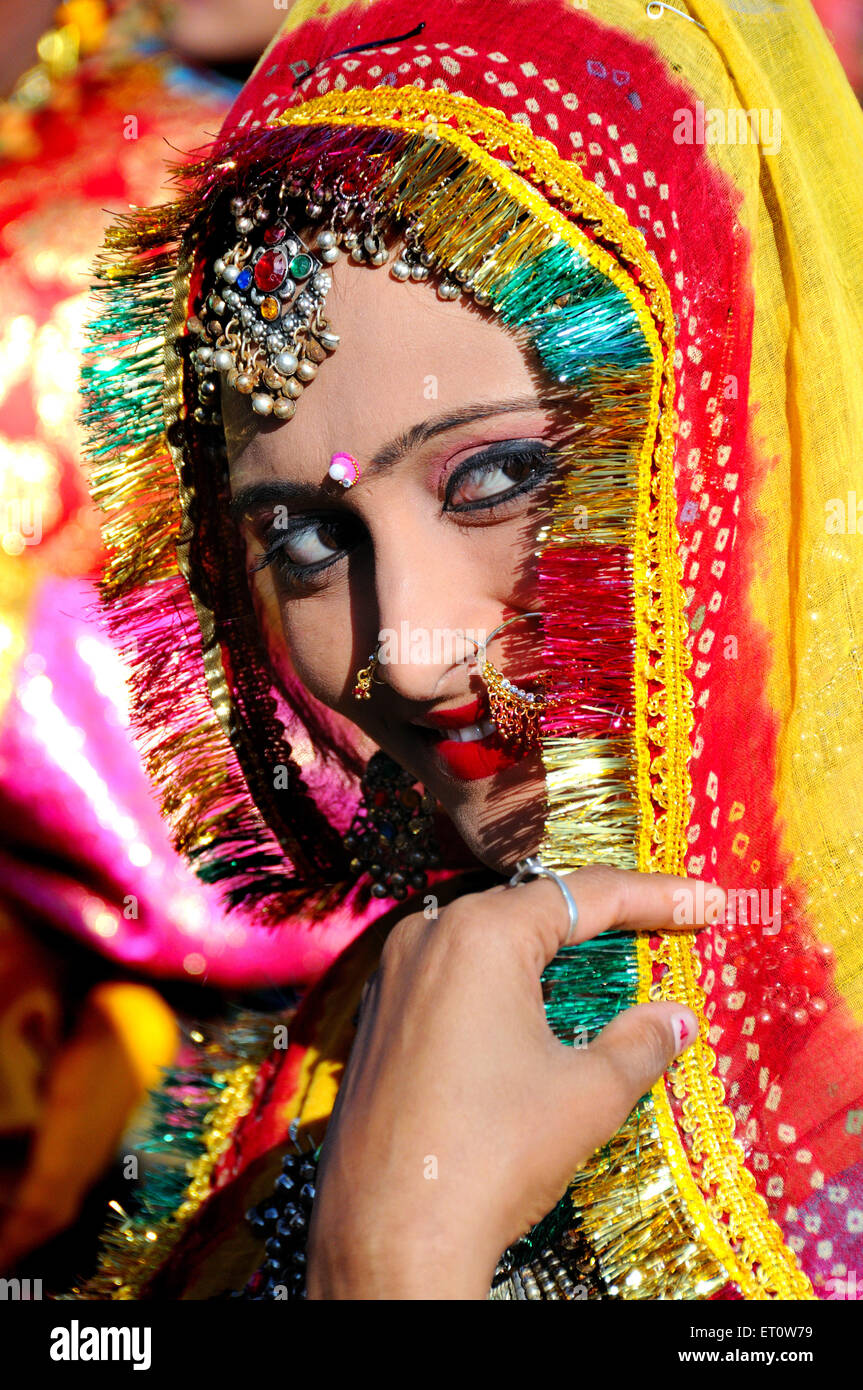 Costume rajasthani traditional women hires stock photography and