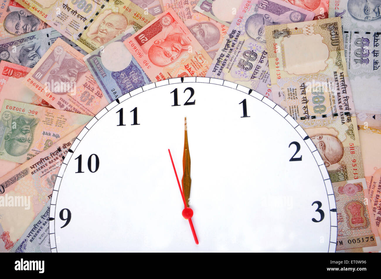concept of time is money Stock Photo