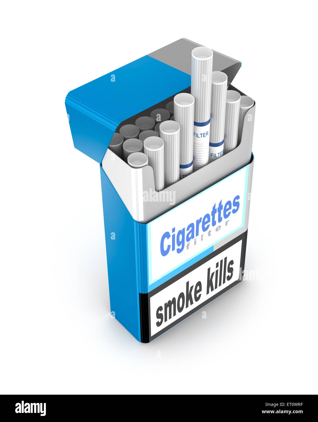 Cigarette warning packaging Cut Out Stock Images & Pictures Alamy