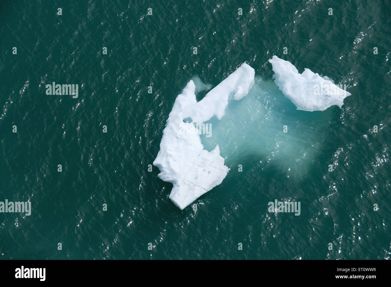 Ice formations in sea Menden hall glacier ; Alaska ; USA United States of America Stock Photo