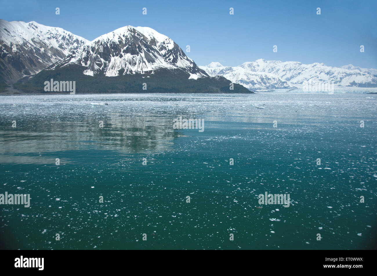 View of Hubbard glacier ; Alaska ; USA United States of America Stock Photo