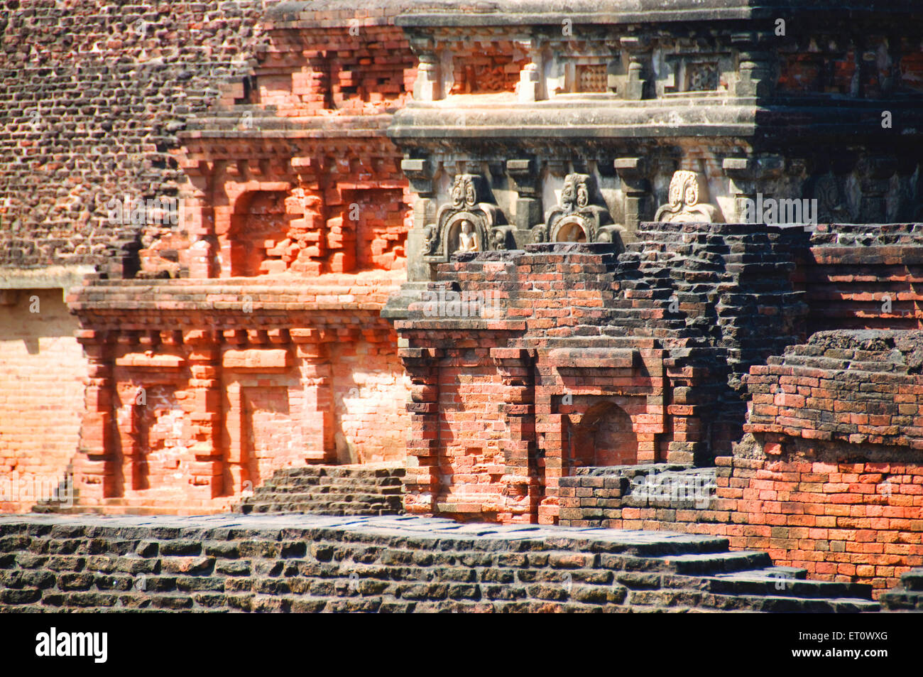 Ruin of nalanda university ; Nalanda ; Bihar ; India Stock Photo