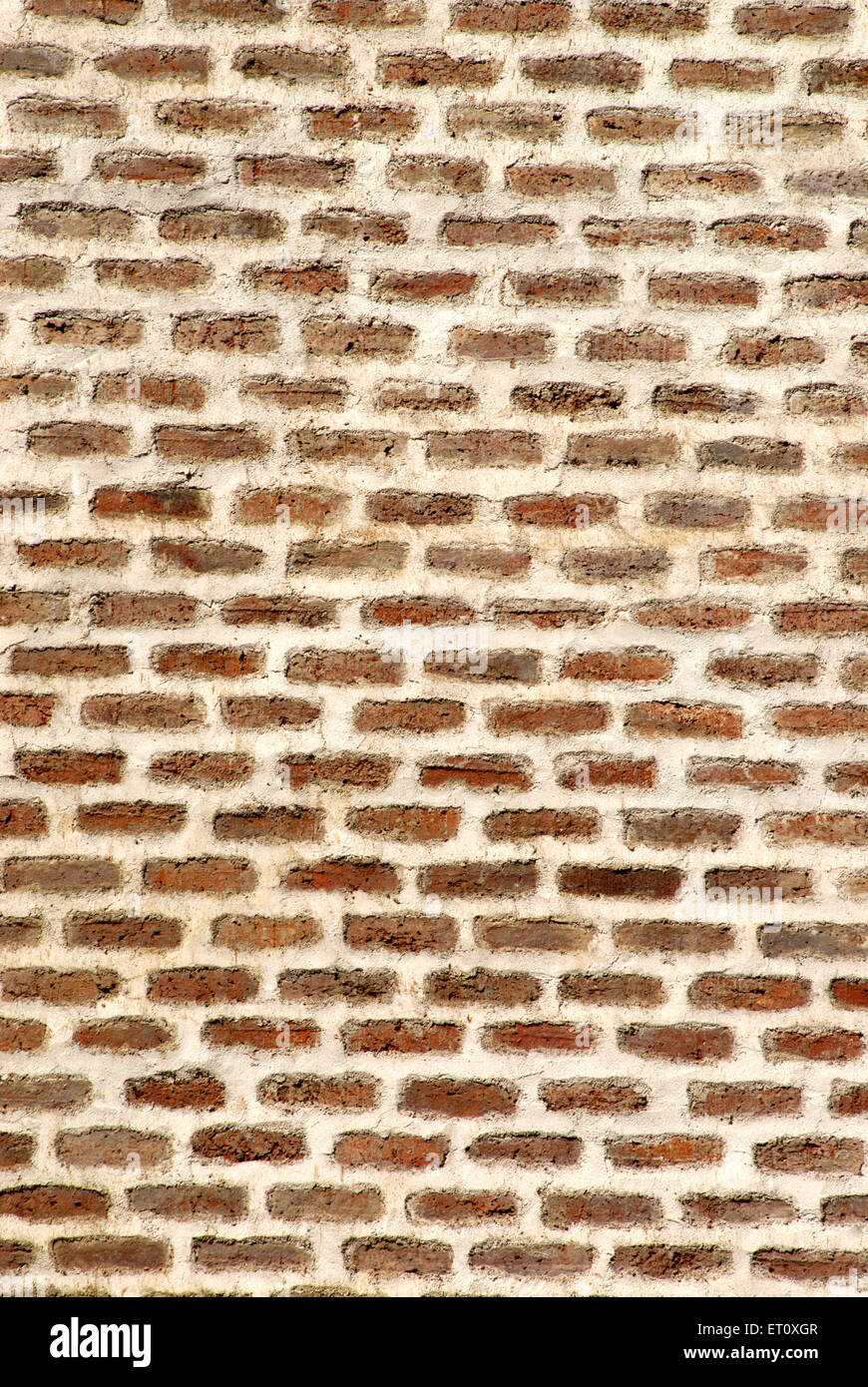Brickwork wall, Vishrambaug Wada, Peshwa palace, Pune, Maharashtra, India Stock Photo