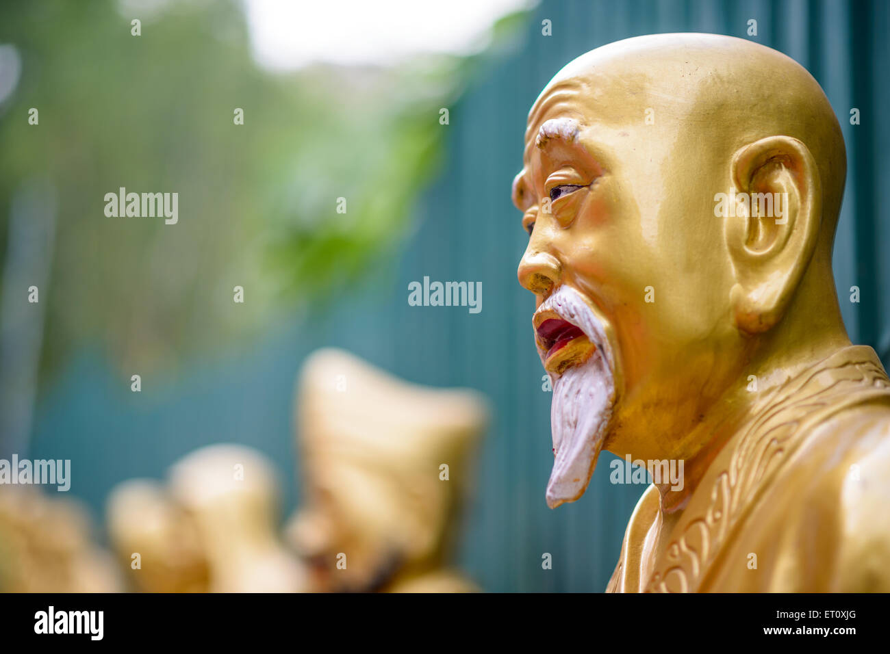 Statues at Ten Thousand Buddhas Monastery in Sha Tin, Hong Kong, China. Stock Photo
