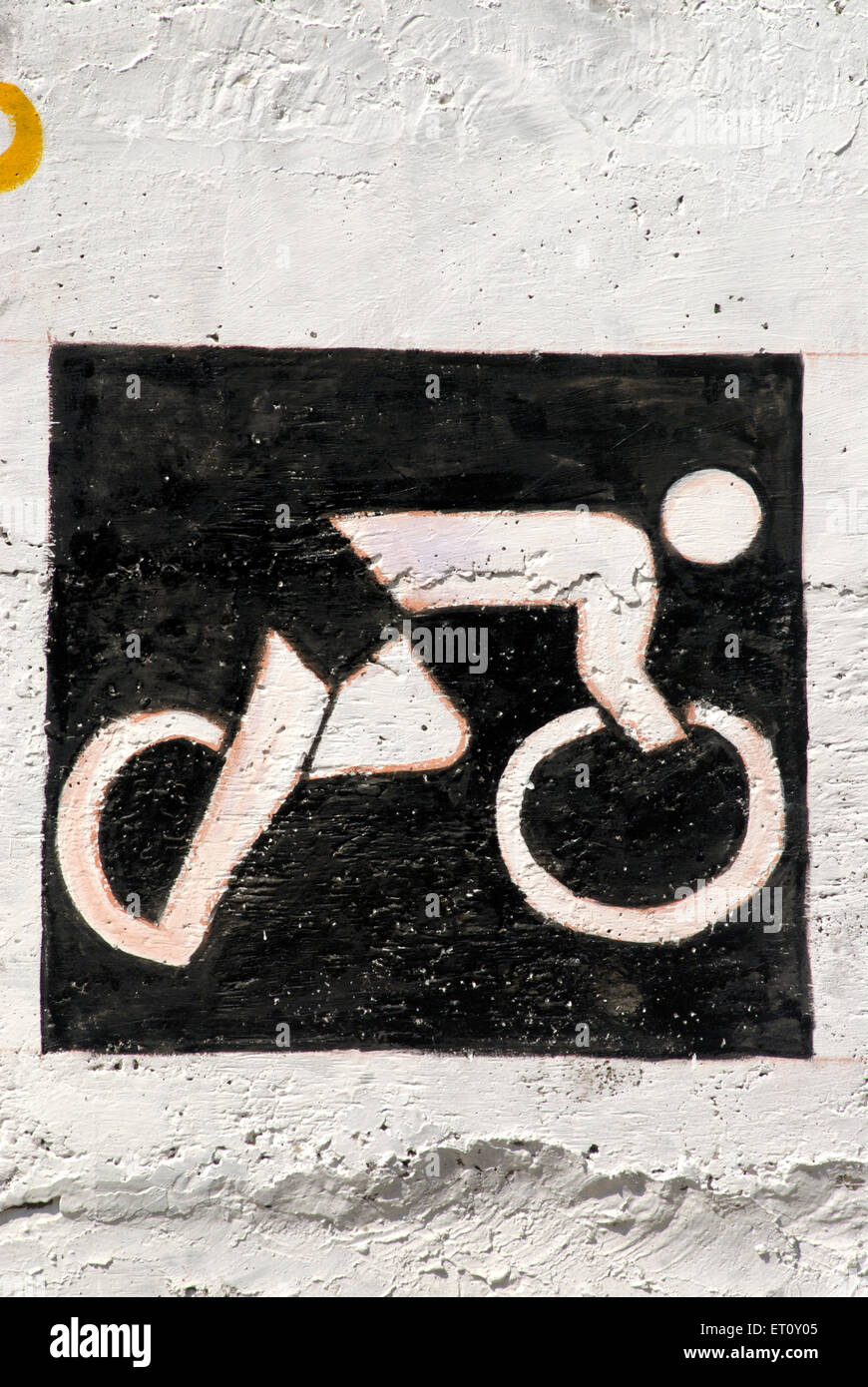 Cycling sport pictogram symbol icon design art Stock Photo