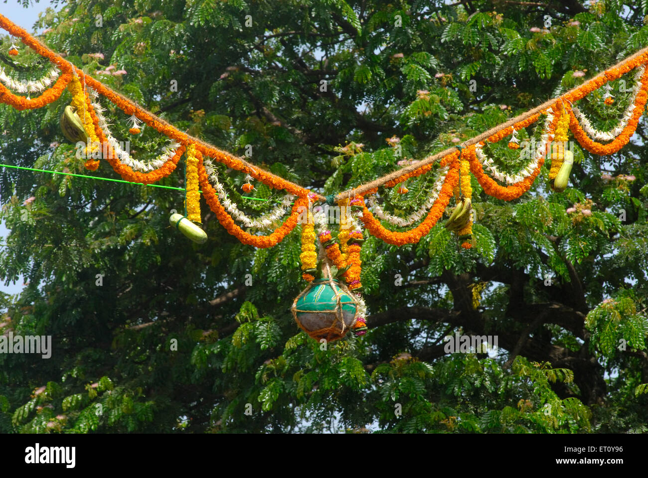 Decorated Dahi Handi Stock Photos Decorated Dahi Handi Stock