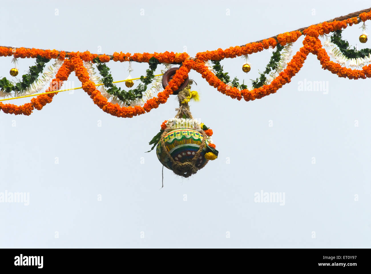 Decorated Dahi Handi Stock Photos Decorated Dahi Handi Stock