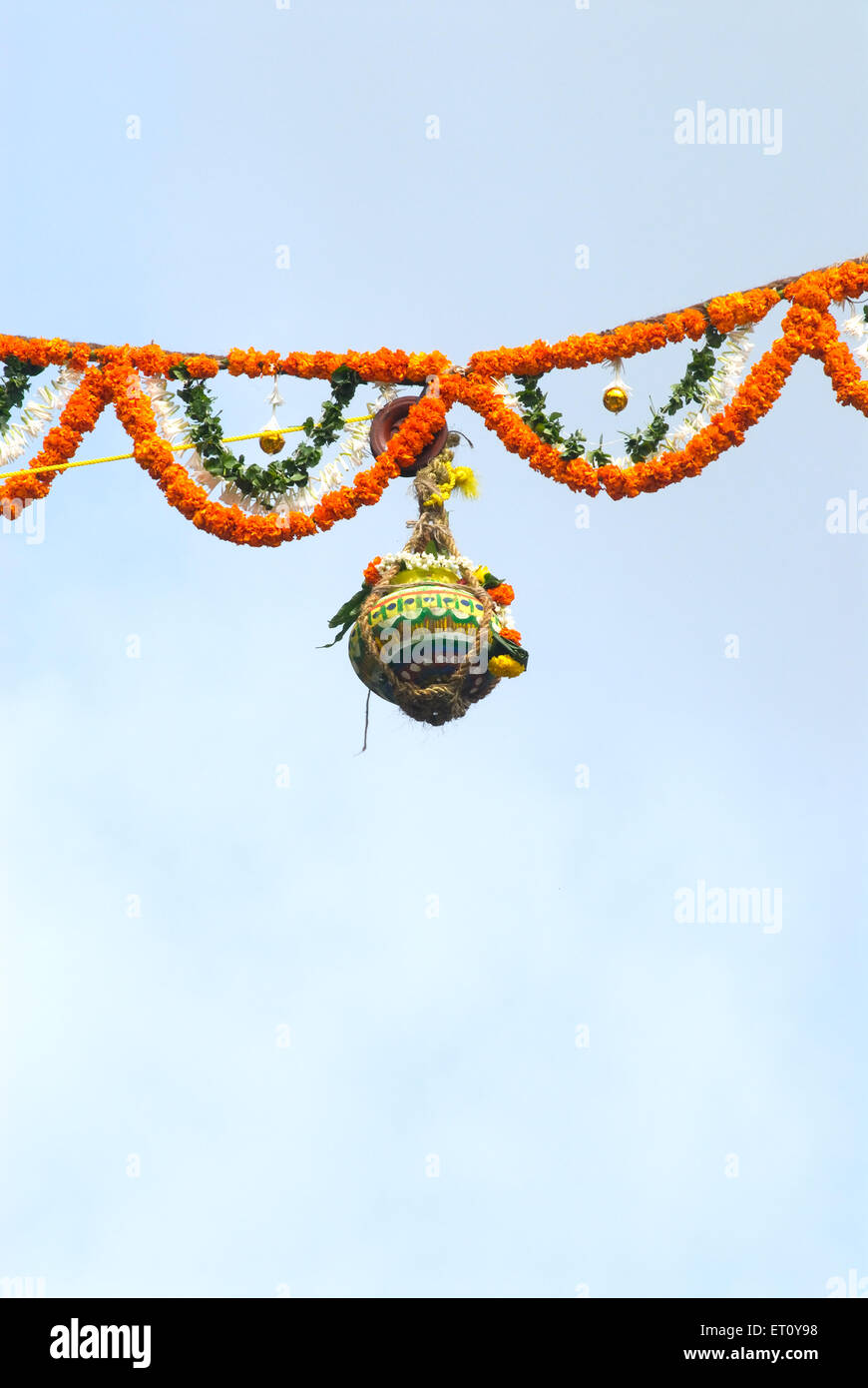 Decorated dahi handi hi-res stock photography and images - Alamy