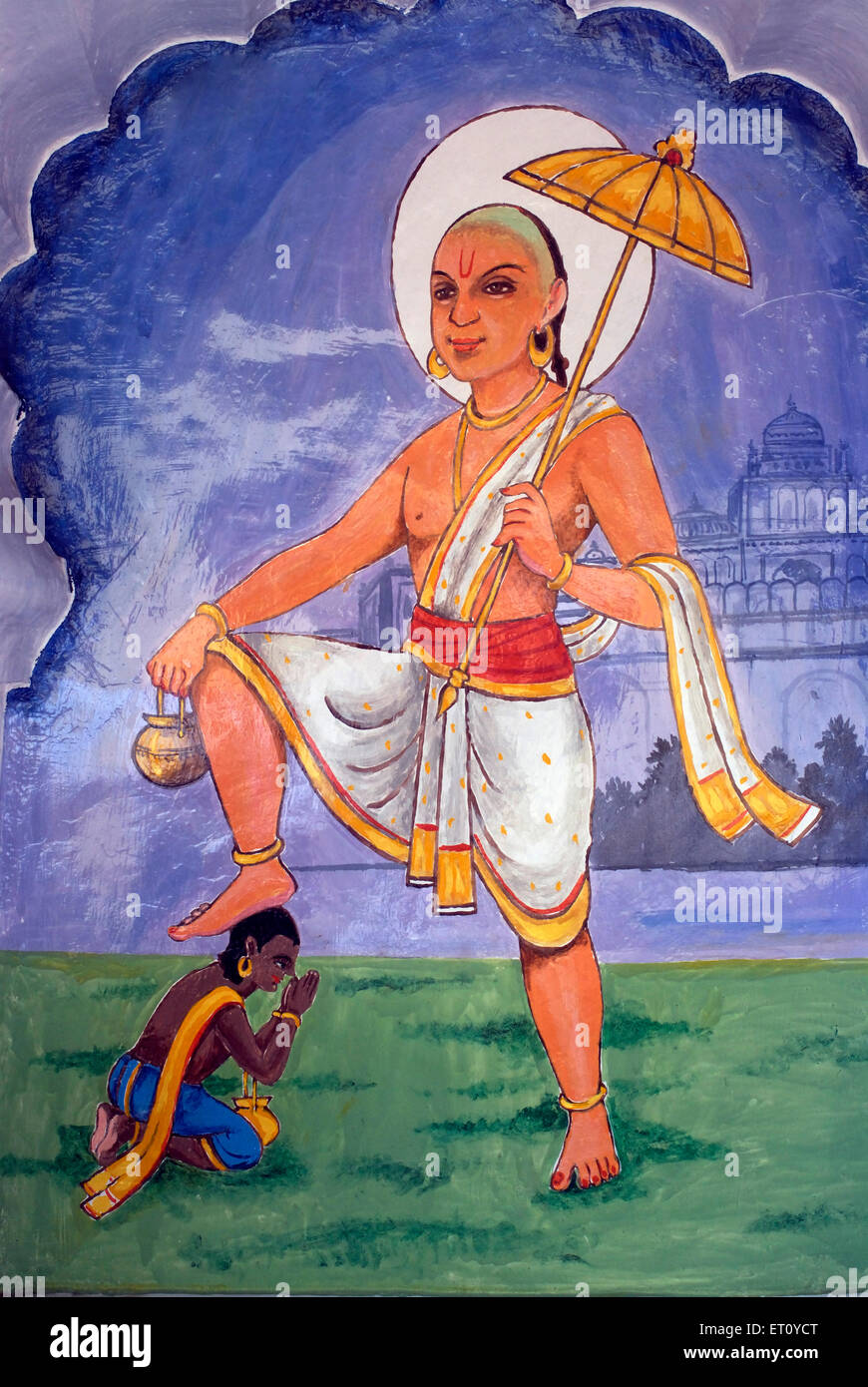Vamanavtar or Dwarf fifth incarnation of Lord Vishnu colourfully ...