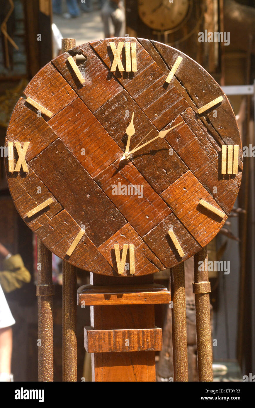 Antique wooden clock, Kala Ghoda, art festival, Bombay, Mumbai