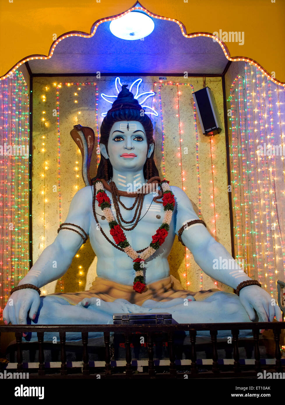 Statue of lord shiva at pune ; Maharashtra ; India Stock Photo