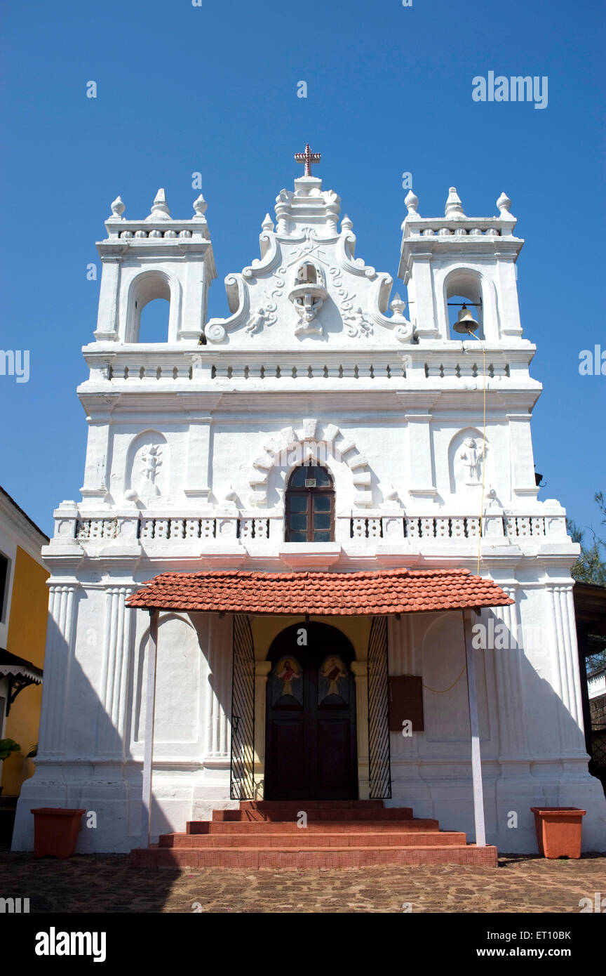 Chapel of saint anthony church in terekhol ; Pernem ; Canacona ; Goa  ; India Stock Photo