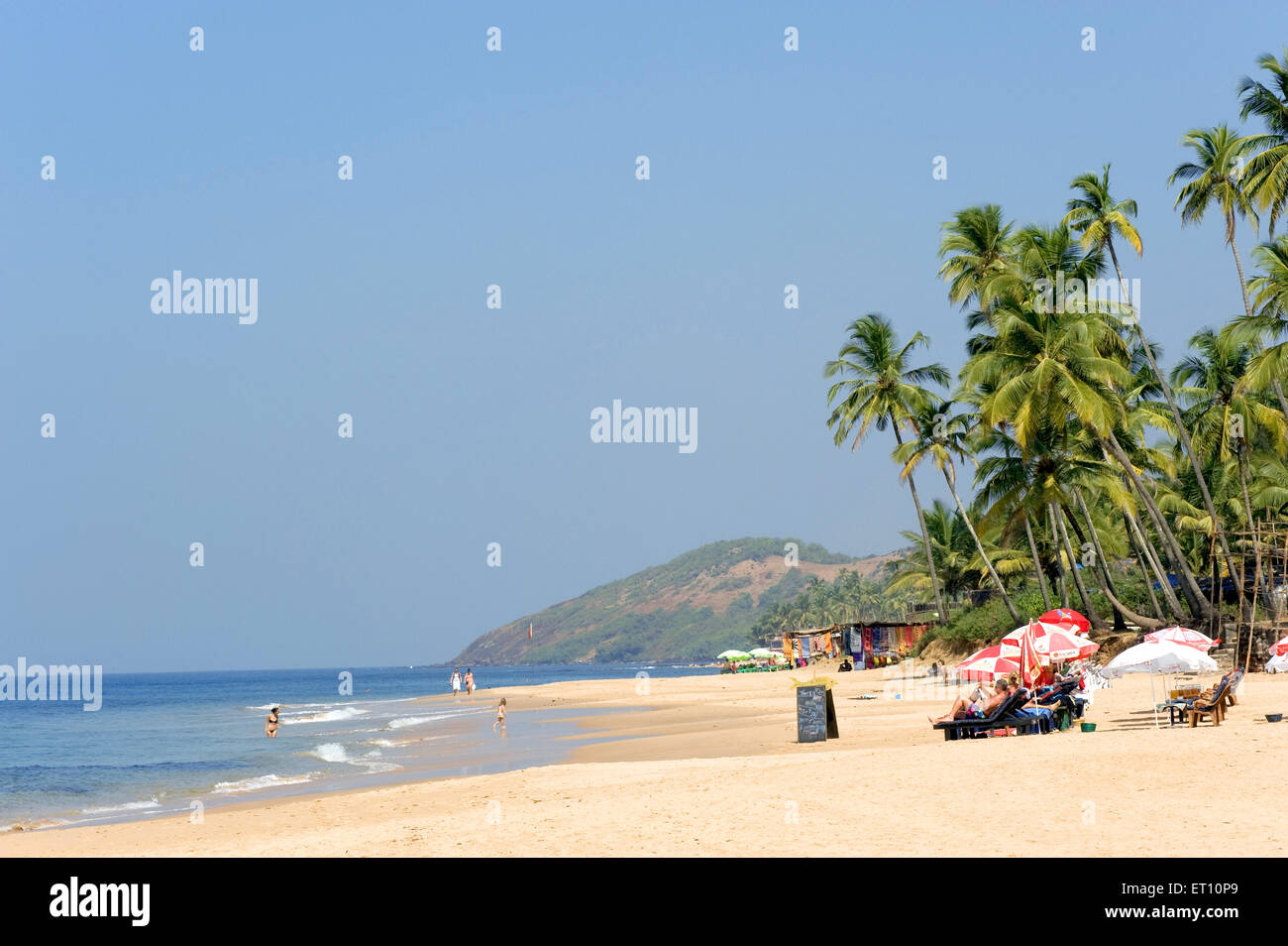 Anjuna beach ; Goa ; India Stock Photo - Alamy